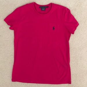 Ralph Lauren Sport pink pocket tee shirt